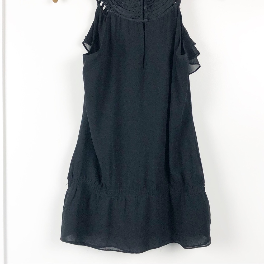 White House Black Market Ruffle Halter Peplum XS - Picture 2 of 8